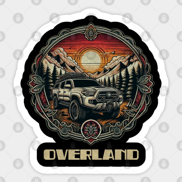 Overlanding Toyota Tacoma Sticker by Tofuvanman